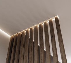 LL-2-ALP020 Теневой профиль для натяжных потолков для LED ленты (под ленту до 10 mm)