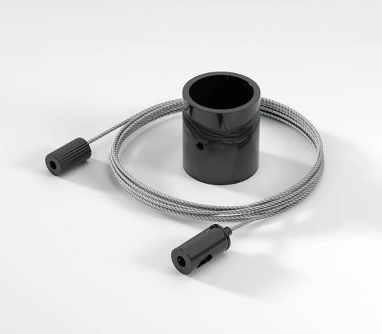 Подвесной трос для круглого гибкого неона Full light черный (2м) (FL 2830)