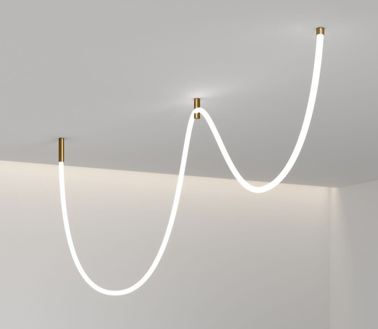 Подвесные крепления для круглого гибкого неона Full light латунь (FL 2820)