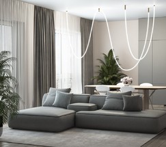 Подвесные крепления для круглого гибкого неона Full light латунь (FL 2820)