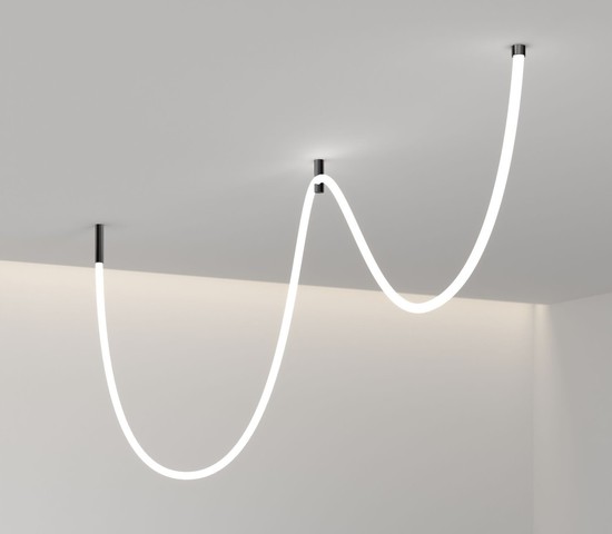 Подвесные крепления для круглого гибкого неона Full light черный (FL 2880)