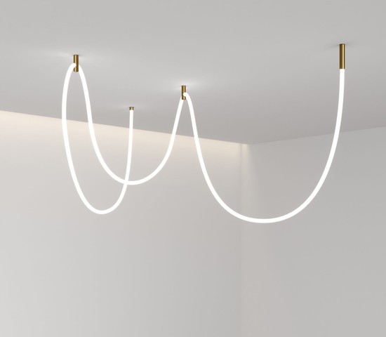 Подвесные крепления для круглого гибкого неона Full light латунь (FL 2880)