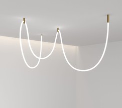 Подвесные крепления для круглого гибкого неона Full light латунь (FL 2880)