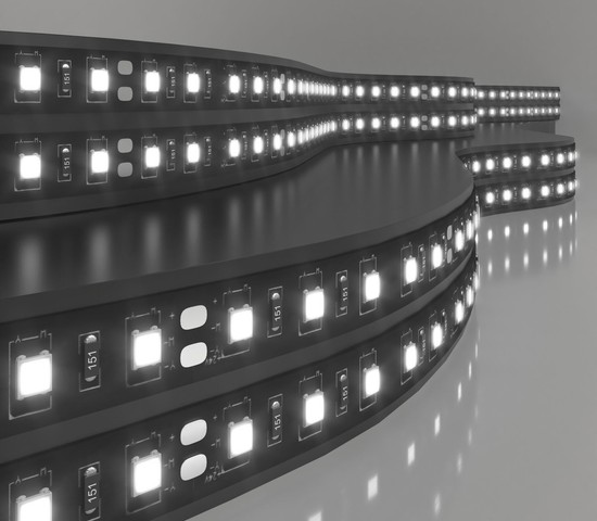 Лента светодиодная 120Led 9,6W IP20 6500K холодный белый (2835 24V 120Led 9,6W IP20 Black)