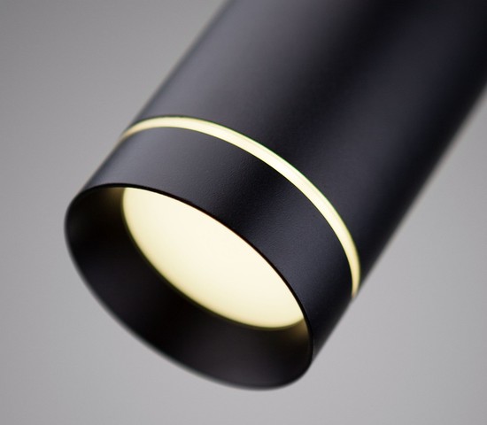 DLR023 12W 3000K черный матовый