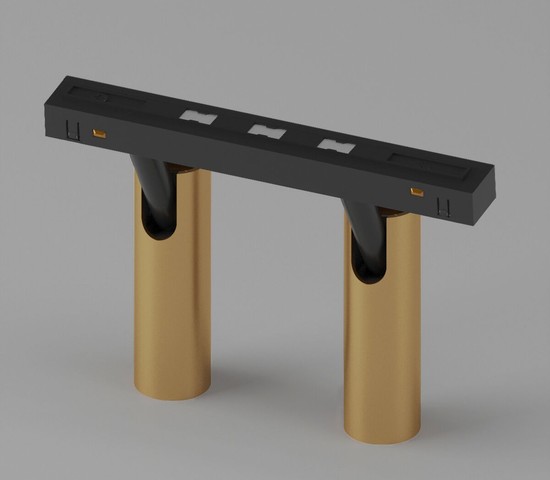 Slim Magnetic Трековый светильник 14W 4200K Dual (латунь) 85046/01