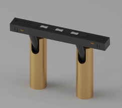 Slim Magnetic Трековый светильник 14W 4200K Dual (латунь) 85046/01