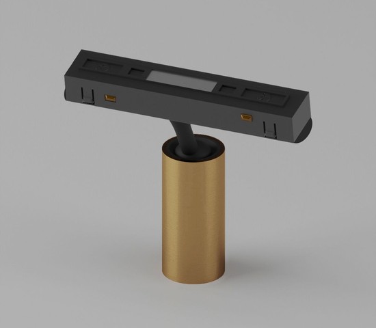 Slim Magnetic Трековый светильник 5W 4200K Cantors (латунь) 85036/01