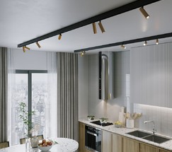 85056/01 Slim Magnetic Умный трековый светильник 14W 2700-6500K Dim Dual (латунь)