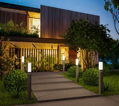 Универсальный уличный светильник 1537 TECHNO LED серый