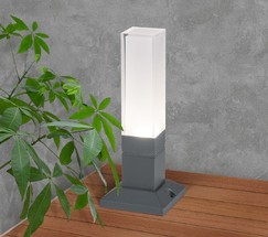 Универсальный уличный светильник 1536 TECHNO LED серый