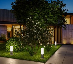 Универсальный уличный светильник 1536 TECHNO LED серый