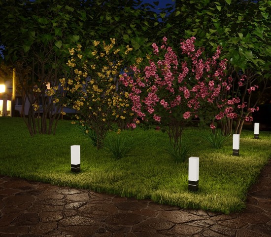 Универсальный уличный светильник 1536 TECHNO LED чёрный