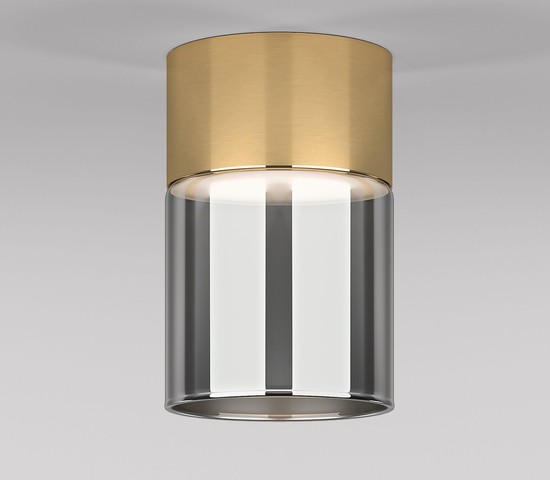 25047/LED 10W 4000К латунь/дымчатый