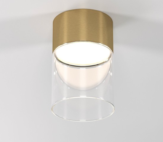 25047/LED 10W 4000К латунь/прозрачный