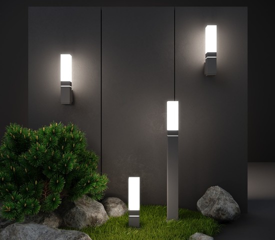 Универсальный уличный светильник 1534 TECHNO LED серый