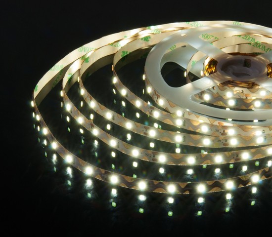 Лента светодиодная гибкая 60 Led 6W IP20 6500К холодный белый (S 2835 12V 60Led 6W IP20)