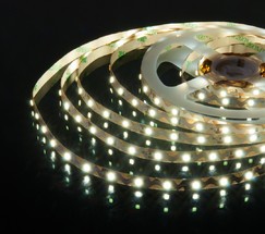 Лента светодиодная гибкая 60 Led 6W IP20 6500К холодный белый (S 2835 12V 60Led 6W IP20)