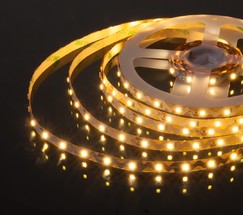 Лента светодиодная гибкая 60 Led 6W IP20 3300К теплый белый (S 2835 12V 60Led 6W IP20)