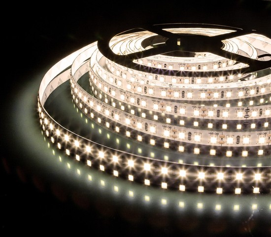 Лента светодиодная 120Led 9,6W IP65 3300K теплый белый (2835 12V 120Led 9,6W IP65)