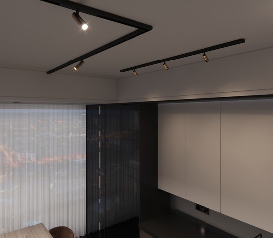 85071/01 Slim Magnetic Умный трековый светильник 5W 2700-6500K Dim Cantors (латунь)