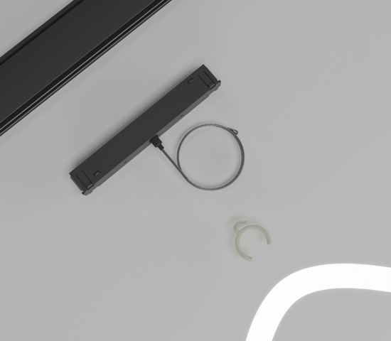 Slim Magnetic Коннектор для шинопровода черный Full light 85102/00