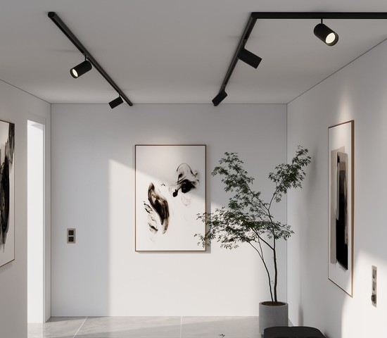 Slim Magnetic Шинопровод Round накладной (2м) 85133/00