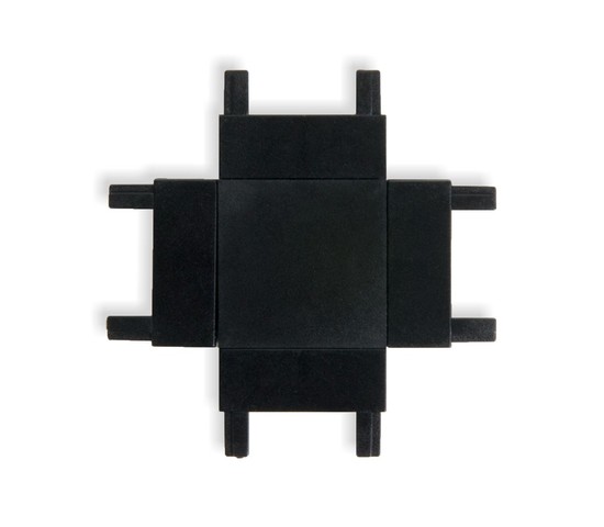 Flat Magnetic Четырёхсторонний соединитель для накладного шинопровода (чёрный) 85003/00