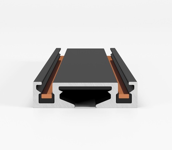 Flat Magnetic Шинопровод накладной (2м) чёрный 85129/00