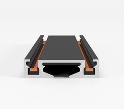 Flat Magnetic Шинопровод накладной (2м) чёрный 85129/00