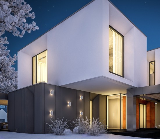 Универсальный уличный светильник 1632 TECHNO LED Taco белый