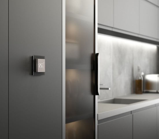 W1151217/ Умный сенсорный терморегулятор  для теплого пола (дымчатый)