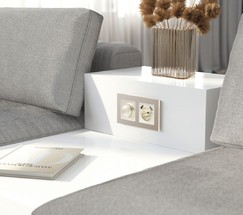 W0023111/ Рамка на 2 поста Senso (шампань, стекло soft-touch)