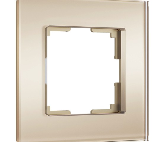 W0013111/ Рамка на 1 пост Senso (шампань, стекло soft-touch)