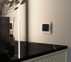 W0013111/ Рамка на 1 пост Senso (шампань, стекло soft-touch)