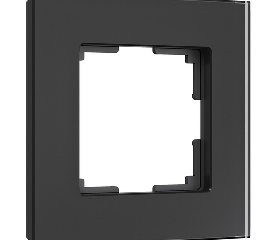 W0013108/ Рамка на 1 пост Senso (черный, стекло soft-touch)