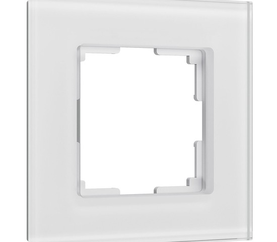 W0013101/ Рамка на 1 пост Senso (белый, стекло soft-touch)
