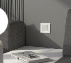 W0013101/ Рамка на 1 пост Senso (белый, стекло soft-touch)