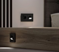 W1154708 / Встраиваемая LED подсветка Turn (черный матовый)