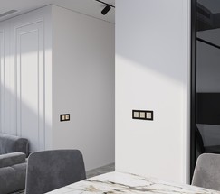 W4523011/ Умный сенсорный выключатель двухклавишный (шампань)