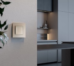 W4523011/ Умный сенсорный выключатель двухклавишный (шампань)