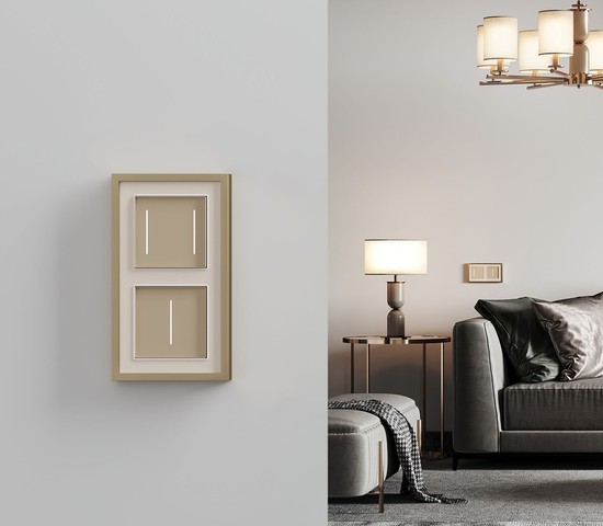 W4513011/ Умный сенсорный выключатель одноклавишный (шампань)