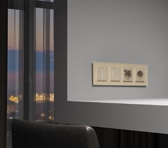 W4513011/ Умный сенсорный выключатель одноклавишный (шампань)