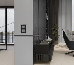 W4513006/ Умный сенсорный выключатель одноклавишный (серебряный)