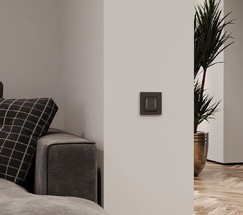 W4523008/ Умный сенсорный выключатель двухклавишный (черный)