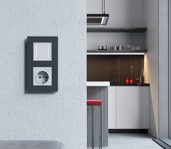 W4523001/ Умный сенсорный выключатель двухклавишный (белый)