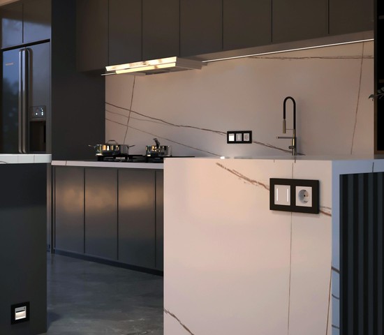 W4523001/ Умный сенсорный выключатель двухклавишный (белый)