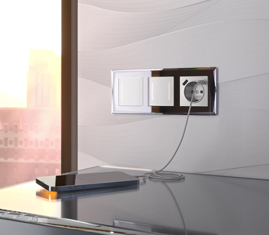 W4513001/ Умный сенсорный выключатель одноклавишный (белый)