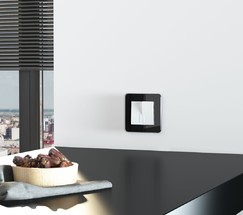 W0012448/ Рамка на 1 пост Elite (черный, стекло)