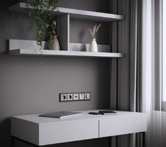 W1171765/ Розетка с заземлением, шторками и USB тип A+C  (серебряный матовый)